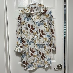 Hawaiian Cover Up Shirt! The perfect pool day cover up!